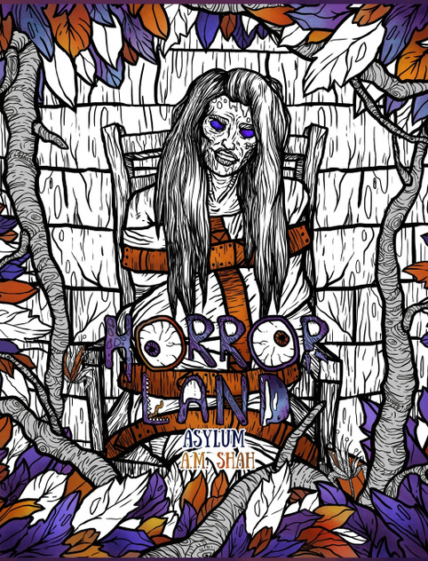 Adult Coloring Book Horror Land Adult Coloring Book Horror Land