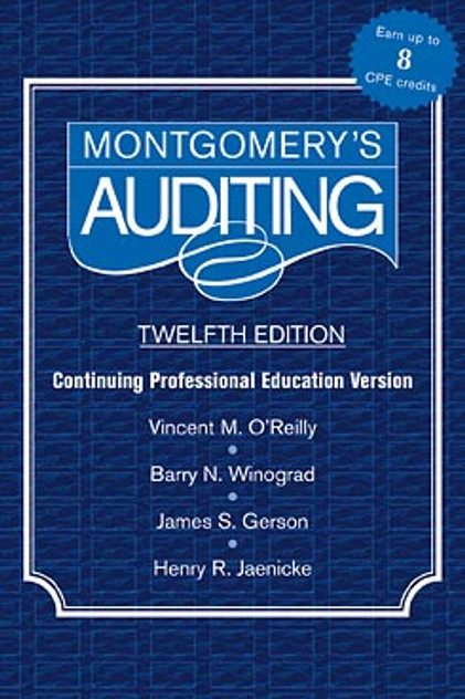 Montgomery Auditing Continuing Professional Education Montgomery Auditing Continuing Professional Education