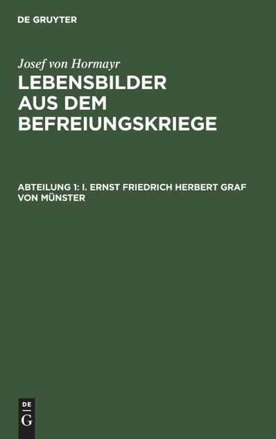 I. Ernst Friedrich Herbert Graf von Münster I. Ernst Friedrich Herbert Graf von Münster