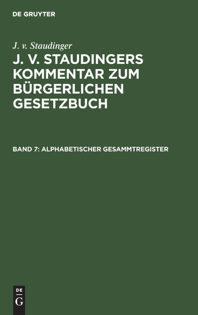 Alphabetischer Gesammtregister