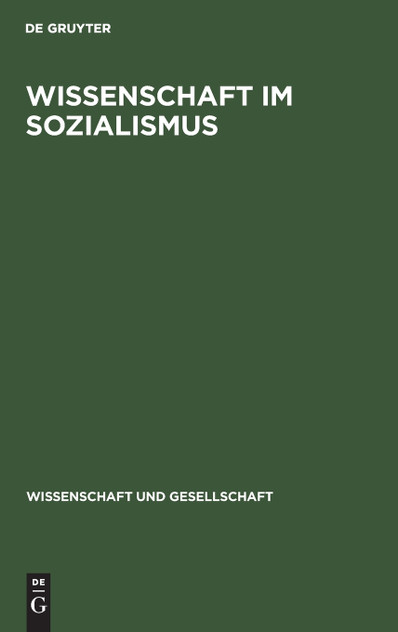 Wissenschaft im Sozialismus Wissenschaft im Sozialismus