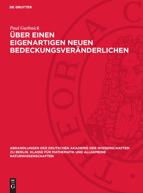 Über einen eigenartigen neuen Bedeckungsveränderlichen