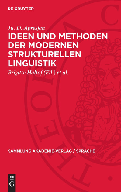 Ideen und Methoden der modernen strukturellen Linguistik Ideen und Methoden der modernen strukturellen Linguistik