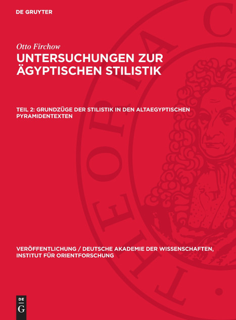 Grundzüge der Stilistik in den altaegyptischen Pyramidentexten