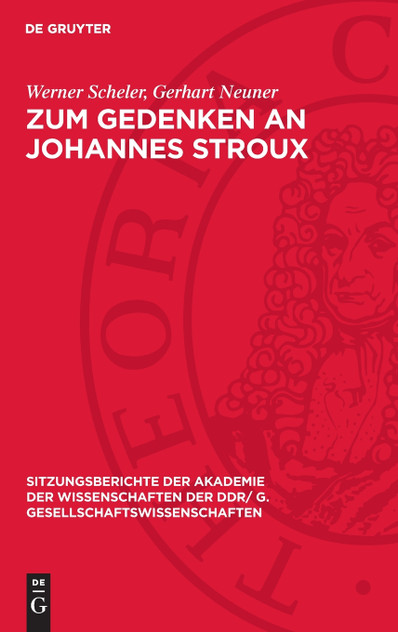 Zum Gedenken an Johannes Stroux Zum Gedenken an Johannes Stroux