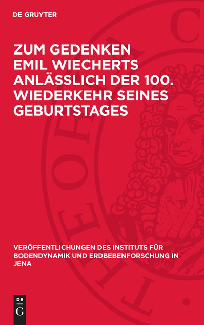 Zum Gedenken Emil Wiecherts anlässlich der 100. Wiederkehr seines Geburtstages Zum Gedenken Emil Wiecherts anlässlich der 100. Wiederkehr seines Geburtstages