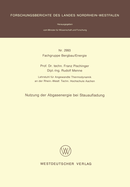 Nutzung der Abgasenergie bei Stauaufladung