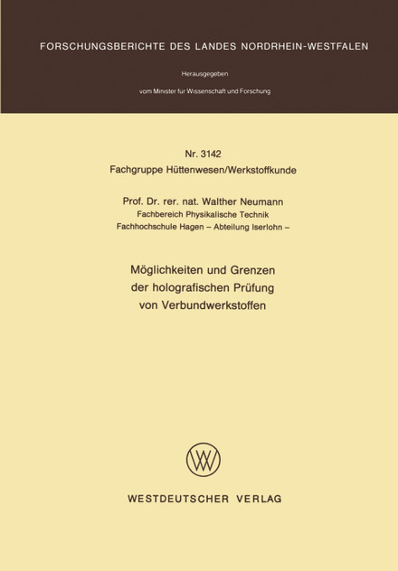 Moglichkeiten Und Grenzen Der Holografischen Prufung Von Verbundwerkstoffen