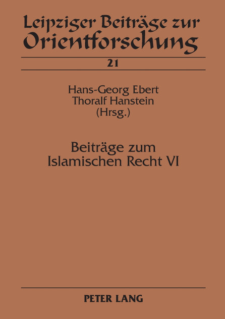 Beitraege zum Islamischen Recht VI Beitraege zum Islamischen Recht VI