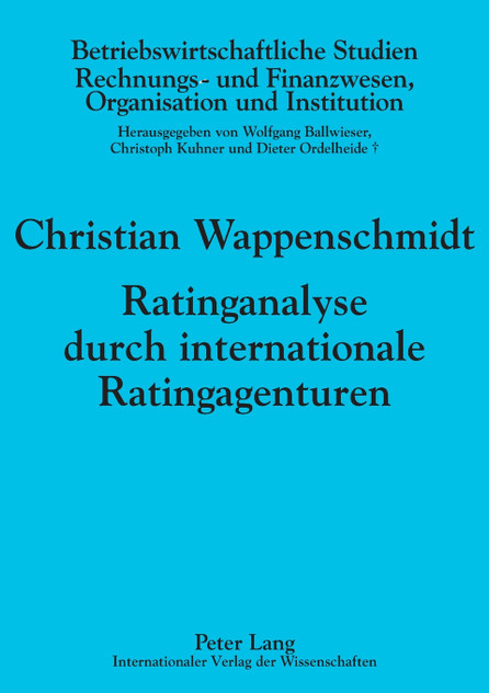 Ratinganalyse durch internationale Ratingagenturen Ratinganalyse durch internationale Ratingagenturen