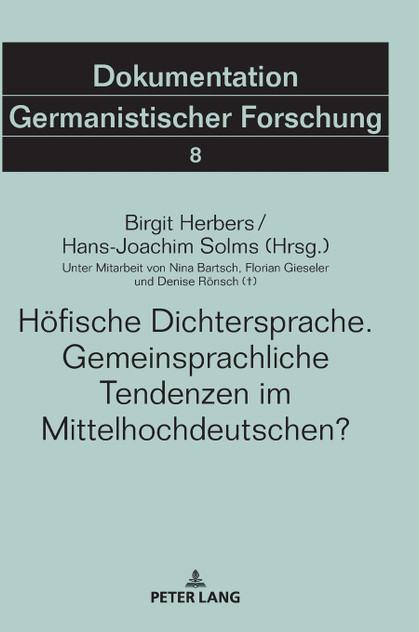 Hoefische Dichtersprache. Gemeinsprachliche Tendenzen im Mittelhochdeutschen?