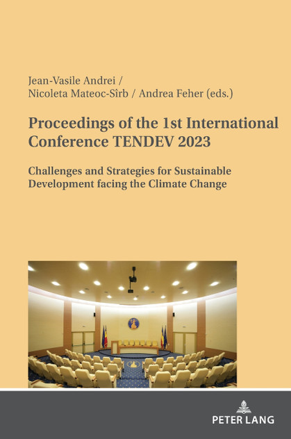 Proceedings of the 1st International Conference TENDEV 2023 Proceedings of the 1st International Conference TENDEV 2023