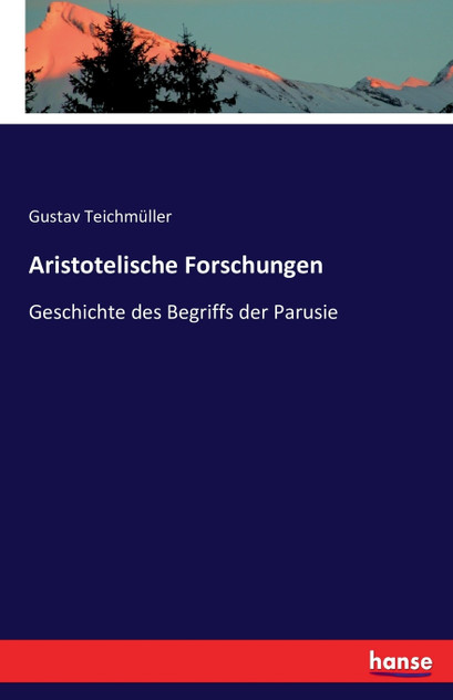 Aristotelische Forschungen Aristotelische Forschungen