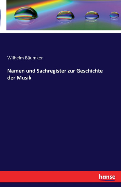 Namen und Sachregister zur Geschichte der Musik Namen und Sachregister zur Geschichte der Musik