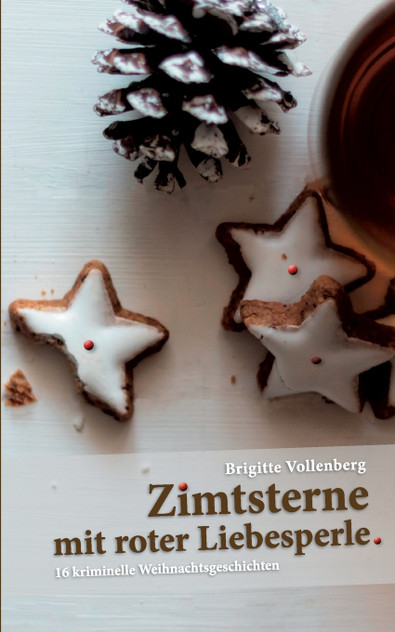 Zimtsterne mit roter Liebesperle Zimtsterne mit roter Liebesperle