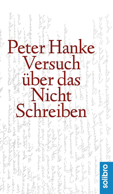 Versuch über das Nichtschreiben Versuch über das Nichtschreiben