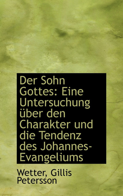 Der Sohn Gottes Der Sohn Gottes