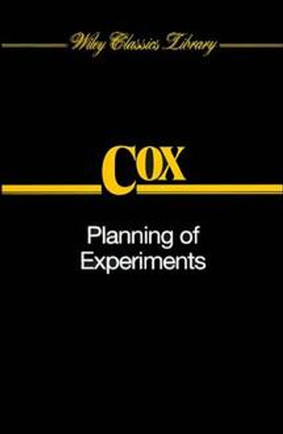 Planning of Experiments Planning of Experiments