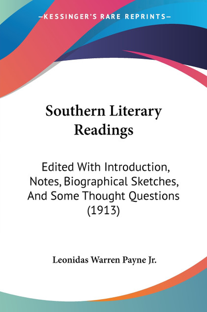 Southern Literary Readings Southern Literary Readings