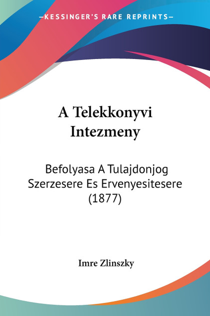A Telekkonyvi Intezmeny A Telekkonyvi Intezmeny