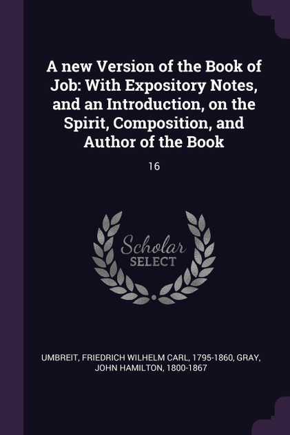 A new Version of the Book of Job A new Version of the Book of Job