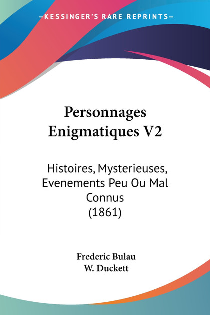 Personnages Enigmatiques V2 Personnages Enigmatiques V2