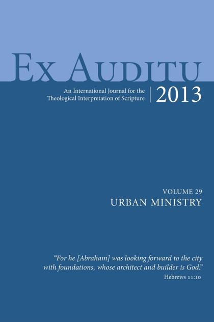 Ex Auditu - Volume 29 Ex Auditu - Volume 29