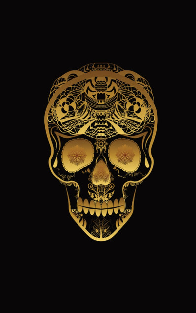 Glowing Golden Sugar Skeleton Skull | Diary, Journal, and/or Notebook Glowing Golden Sugar Skeleton Skull | Diary, Journal, and/or Notebook