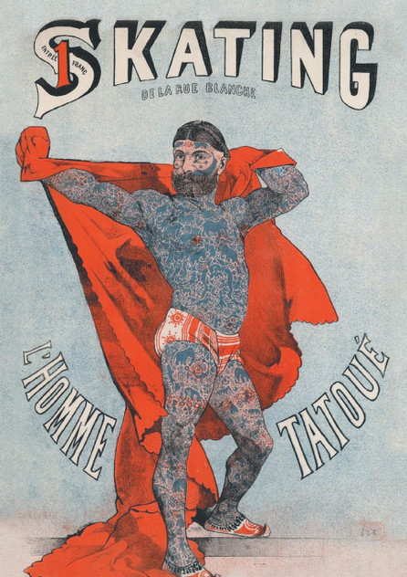 Carnet Blanc, Affiche L'Homme Tatoué