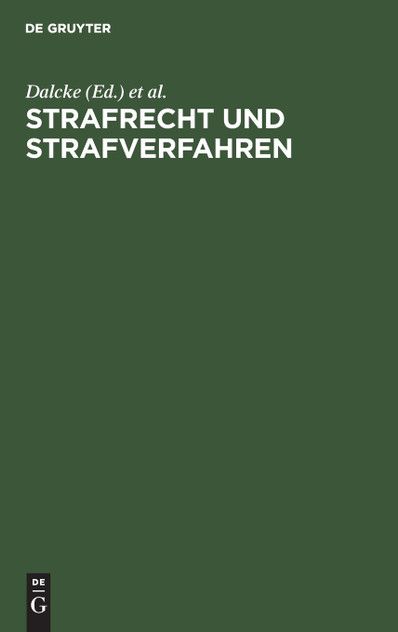 Strafrecht und Strafverfahren Strafrecht und Strafverfahren
