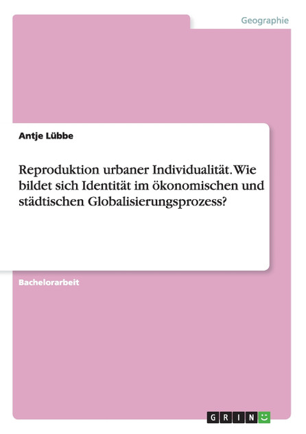 Reproduktion urbaner Individualität. Wie bildet sich Identität im ökonomischen und städtischen Globalisierungsprozess?