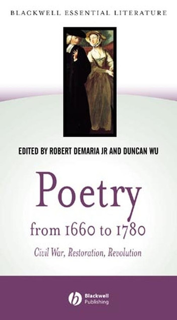 Poetry from 1660 to 1780 Poetry from 1660 to 1780