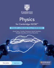 Physics for Cambridge IGCSE(TM) English Language Skills Workbook with Digital Access (2 Years)