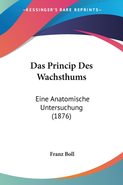 Das Princip Des Wachsthums Das Princip Des Wachsthums