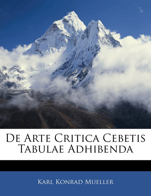 De Arte Critica Cebetis Tabulae Adhibenda