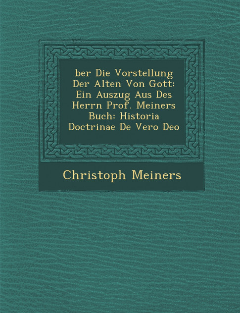 �ber Die Vorstellung Der Alten Von Gott �ber Die Vorstellung Der Alten Von Gott