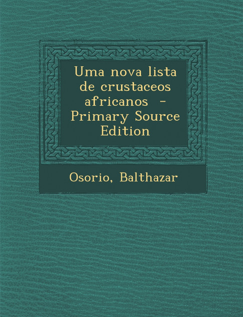 Uma nova lista de crustaceos africanos