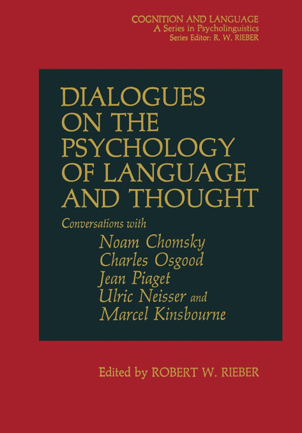 Dialogues on the Psychology of Language and Thought Dialogues on the Psychology of Language and Thought