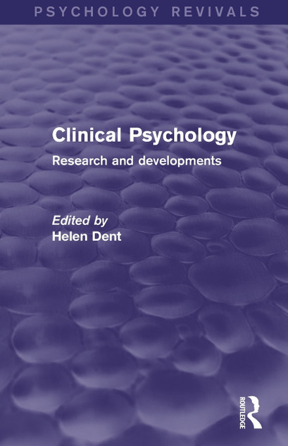 Clinical Psychology (Psychology Revivals) Clinical Psychology (Psychology Revivals)