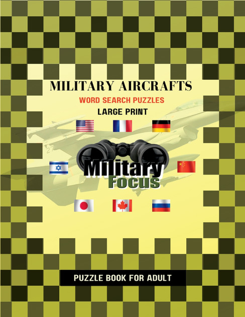 Military Aircrafts Word Search Puzzles - Large Print