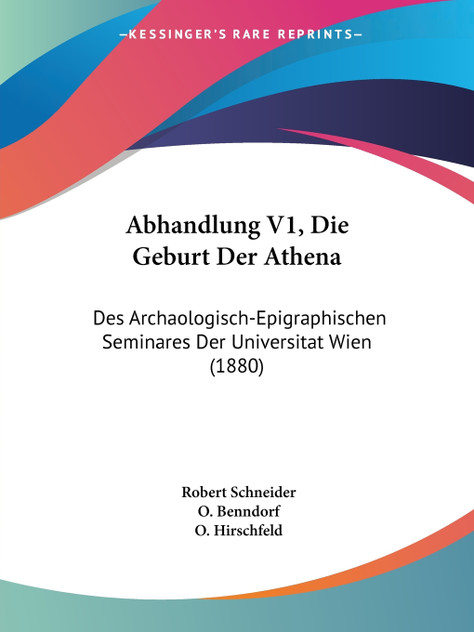 Abhandlung V1, Die Geburt Der Athena