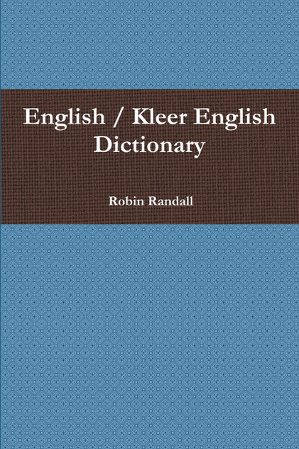English / Kleer English Dictionary English / Kleer English Dictionary