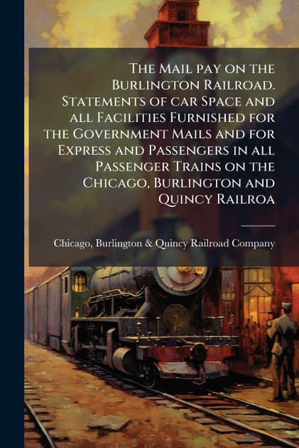 The Mail pay on the Burlington Railroad. Statements of car Space and all Facilities Furnished for the Government Mails and for Express and Passengers in all Passenger Trains on the Chicago, Burlington and Quincy Railroa