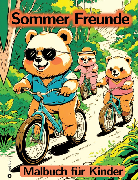 Sommer Malbuch für Kinder - Freunde Malbuch - Abenteuer Malbuch Sommer Malbuch für Kinder - Freunde Malbuch - Abenteuer Malbuch
