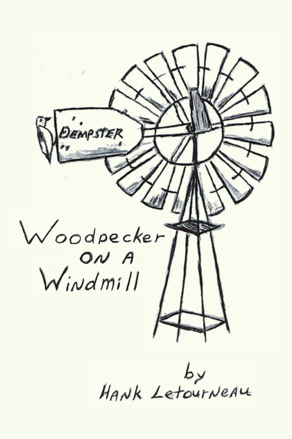 Woodpecker On A Windmill
