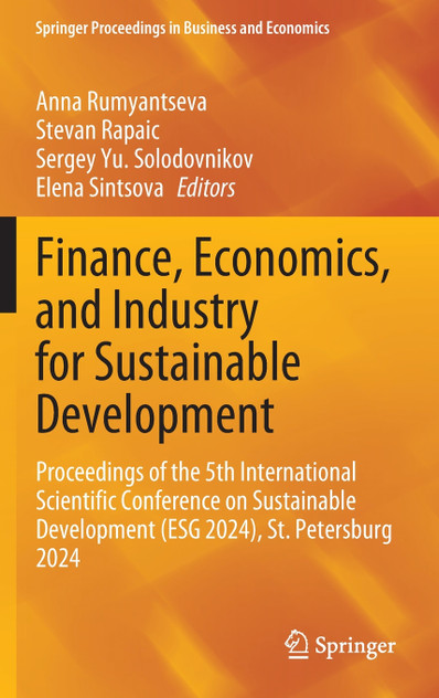 Finance, Economics, and Industry for Sustainable Development