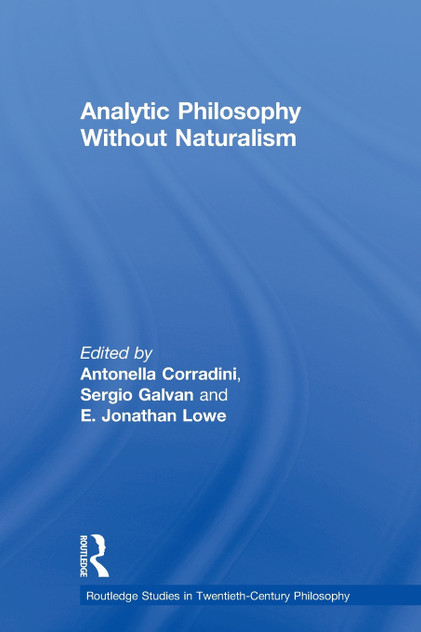 Analytic Philosophy Without Naturalism