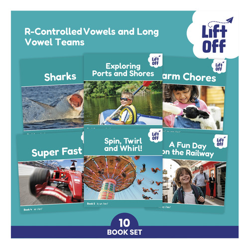 Phonic Books Lift Off Readers R-Controlled Vowels and Long Vowel Teams