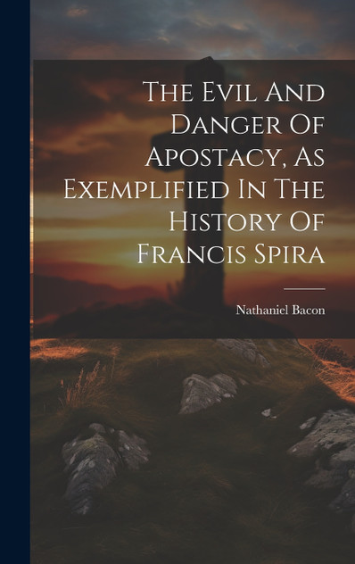 The Evil And Danger Of Apostacy, As Exemplified In The History Of Francis Spira by Nathaniel Bacon (Hardcover)