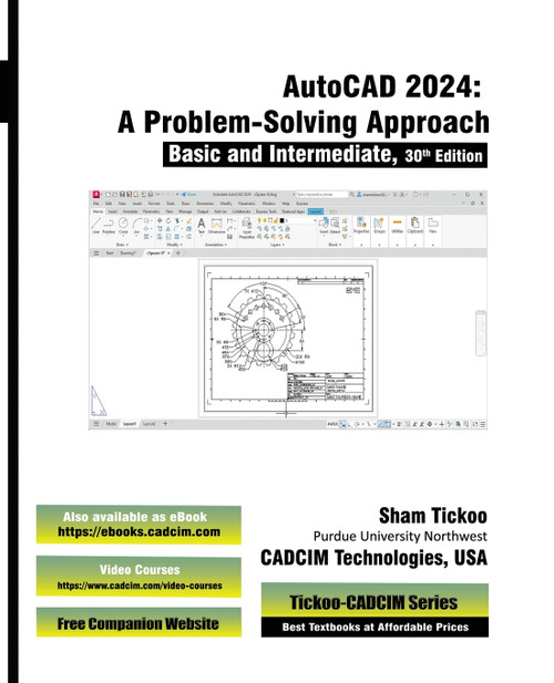 AutoCAD 2024 by Prof. Sham Tickoo CADCIM Technologies (Paperback)
